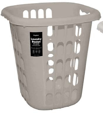 Megabox 2-piece Set Laundry Basket without Handle 36L in Metal Blue