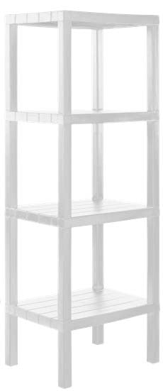 Megabox Small Utility Shelf 4 Layers in Off White