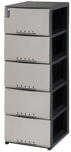 Megabox Slim Drawer 5 Layer in Beige