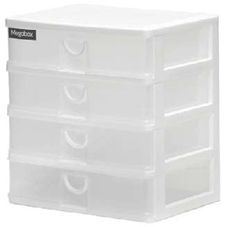 Megabox Med Size Small Drawer 4L in White