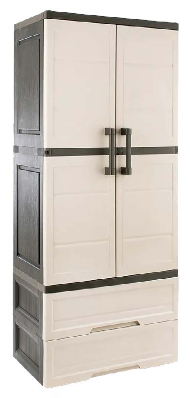 Megabox Wardrobe Cabinet 2-drawers in Beige