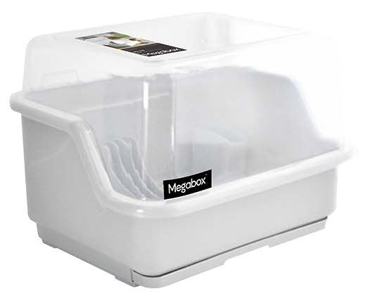 Megabox Dish Drainer Small in White