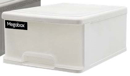 Megabox Drawer 1 Layer in White