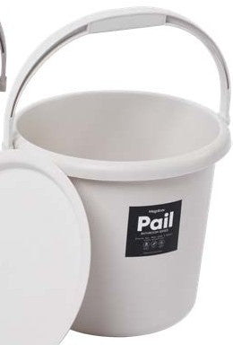 Megabox Pail 3.5 GAL with Cover -small in Off White
