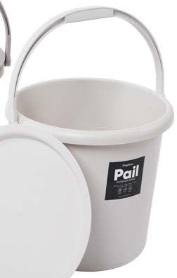 Megabox Pail 5 GAL with Cover - Big in Off White