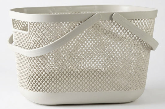 Megabox Spectra Mesh Tray W Handle 6.4L in Off White