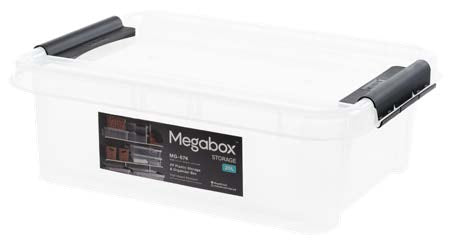 Megabox Series 67 20L Mega Storage Box in Transparent Clear