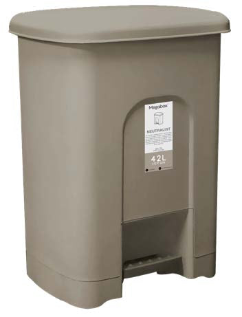 Megabox Neutralist Wide Step Bin 42L