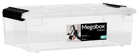 Megabox Mega Shoe Box 6L in Transparent Clear