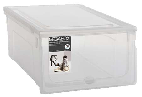 Megabox Shoe Box Big in Transparent Clear